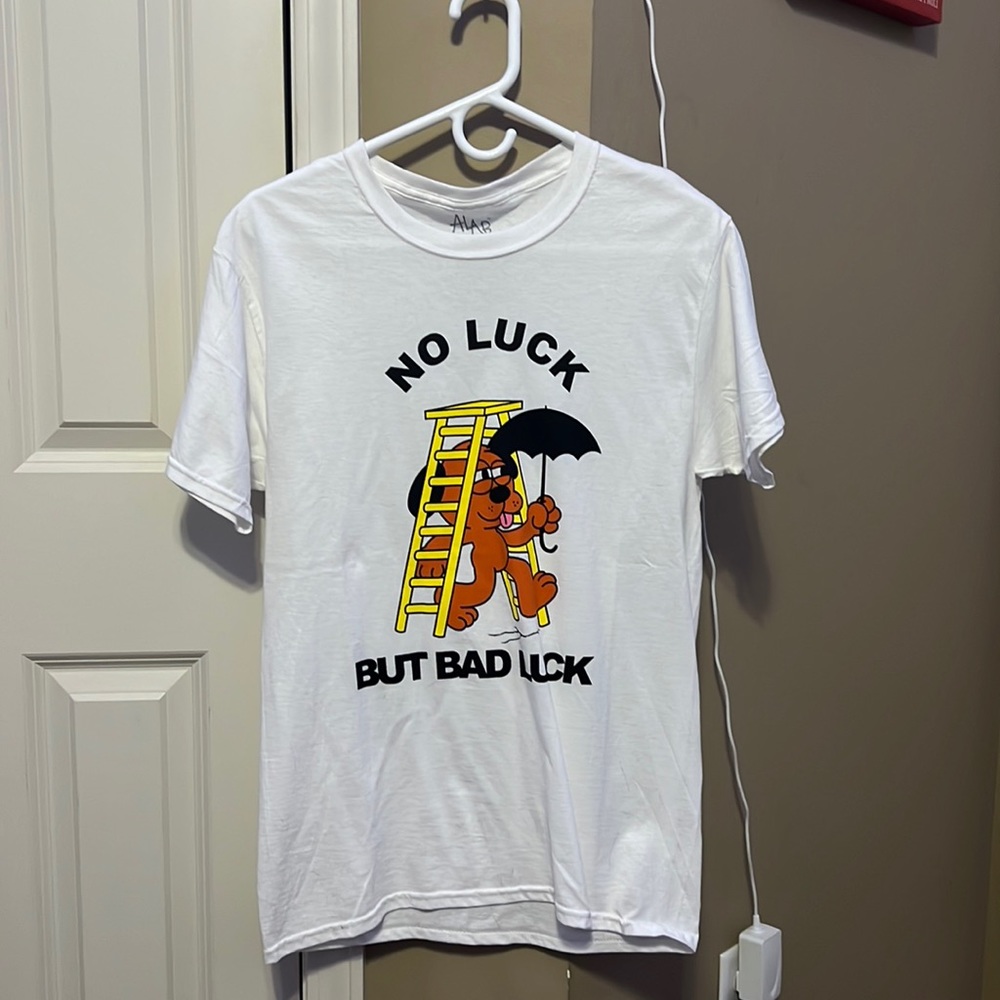 “No Luck But Bad Luck” Mens Small T-Shirt